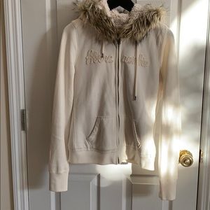 Abercrombie & Fitch Fur Hood Sweatshirt